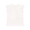 Βρεφική κοντομάνικη μπλούζα για κορίτσι λευκή 224064-1100 Boboli