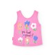 Παιδική αμάνικη μπλούζα ροζ για κορίτσι 218067-3633 Boboli