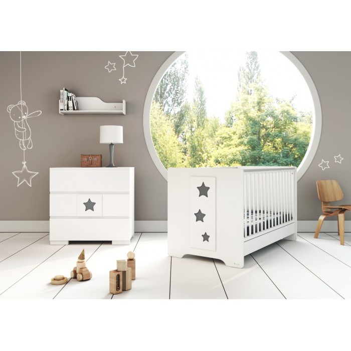 Βρεφικό κρεβάτι μετατρεπόμενο Casababy Stars 590101 (78 x 145 x 88 cm)