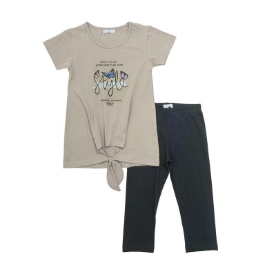 Παιδικό μπλουζοφόρεμα-κολάν για κορίτσι desert/μαύρο 123-519110-1 Funky