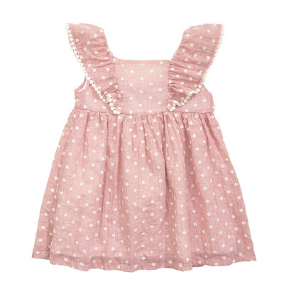 Παιδικό αμάνικο φόρεμα για κορίτσι misty rose 123-729108-2 Funky
