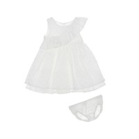 Φόρεμα Μπεμπέ Με Βρακάκι Για Κορίτσι Λευκή Marasil 21910121