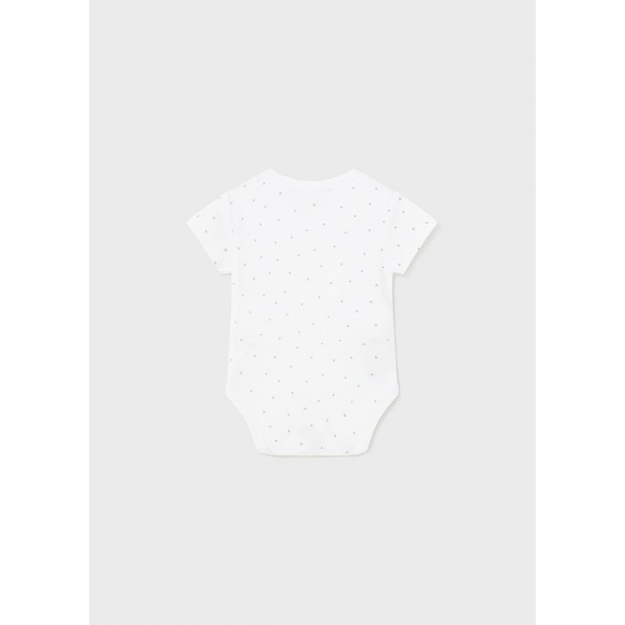 Βρεφικό κορμάκι λευκό-χακί Better Cotton 24-01718-019 Mayoral Newborn