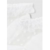 Βρεφικά καλτσάκια για κορίτσι λευκό 24-09712-090 Mayoral Newborn