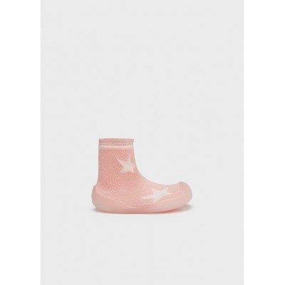 Βρεφικά παπούτσια αγκαλιάς με σόλα για κορίτσι ροζ 22-09516-030 MAYORAL NEWBORN