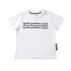 Βρεφική κοντομάνικη μπλούζα για αγόρι λευκή 231-1052-100 Sprint