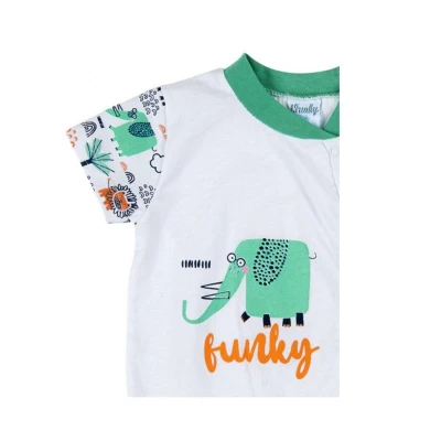 Βρεφικό Φορμάκι Για Αγόρι Πράσινο/Λευκό Funky 121-050105-1